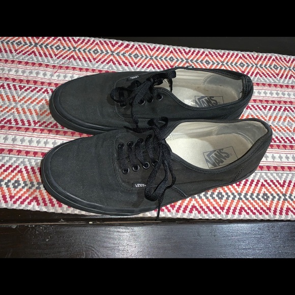 mens black vans size 12